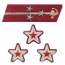 ПОЛКОВОЙ КОМИССАР, ВОЕНИНЖЕНЕР 1-го РАНГА, ВОЕНВРАЧ 1-го ранга, ВОЕНВЕТВРАЧ 1-го ранга, ВОЕННЫЙ ЮРИСТ 1-го РАНГА войск НКВД, петлицы и нарукавные знаки обр. 1935/36 г.